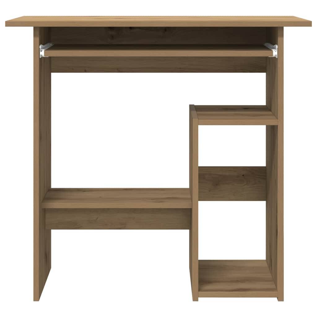 vidaXL Schreibtisch Artisan-Eiche 80x45x74 cm Holzwerkstoff