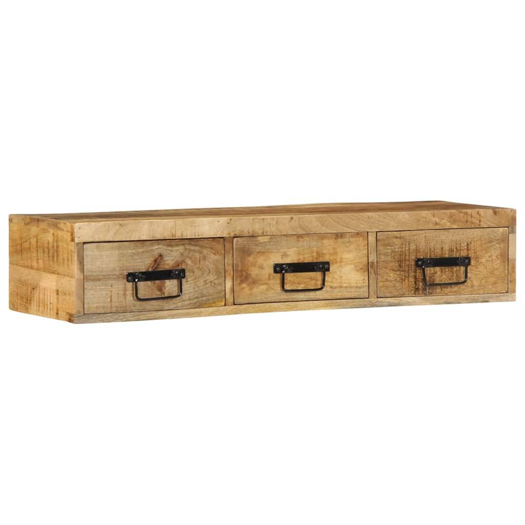 vidaXL TV-Wandschrank 100x30x19 cm Raues Mangoholz