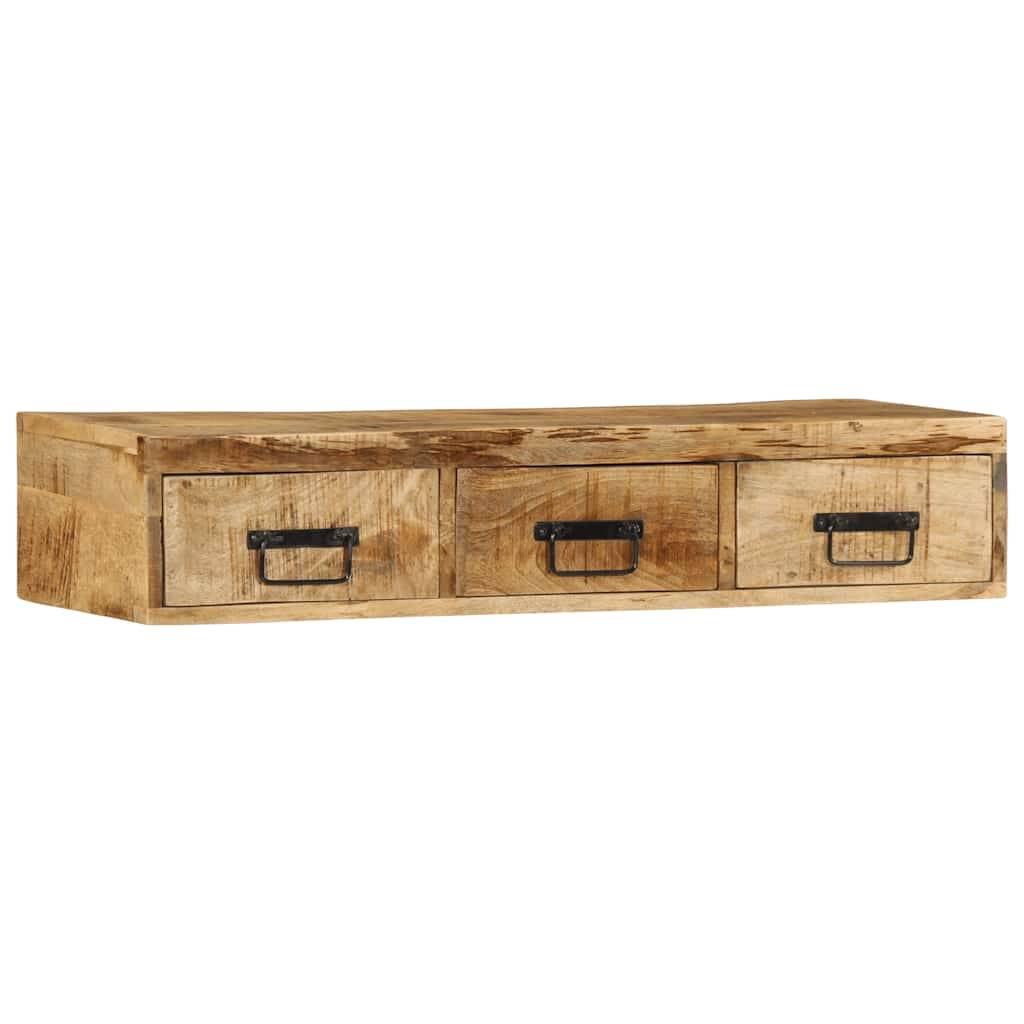 vidaXL TV-Wandschrank 100x30x19 cm Raues Mangoholz