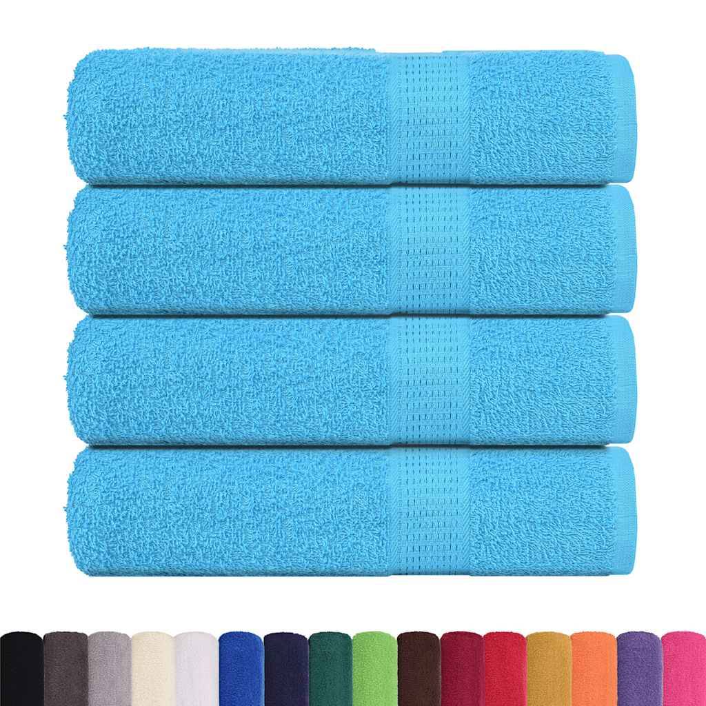 vidaXL Handtücher 4 Stk. Türkis 50x100 cm 360 g/m² 100% Baumwolle