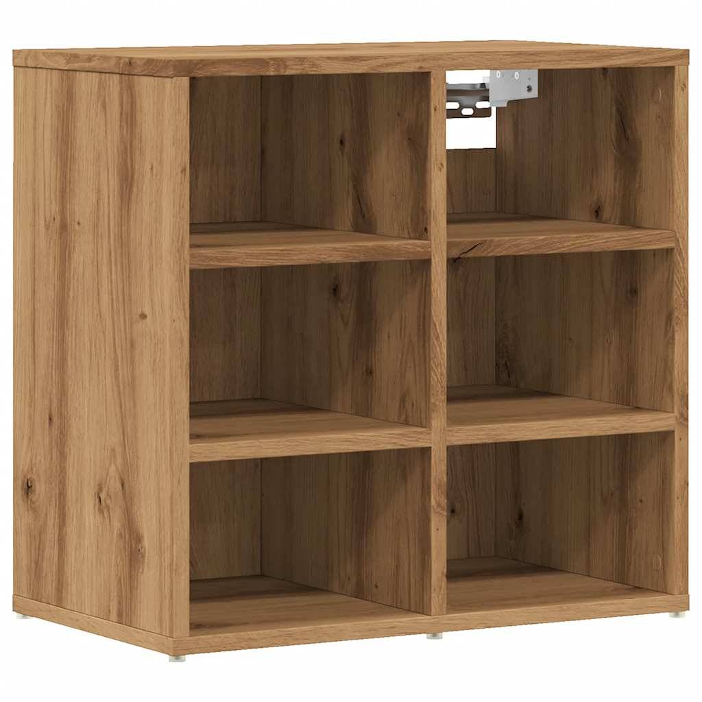 vidaXL Schuhschrank Artisan-Eiche 52x30x50 cm