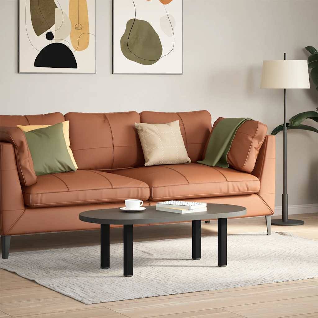 vidaXL Couchtischbeine 4 Stk. Schwarz 42-44 cm Stahl