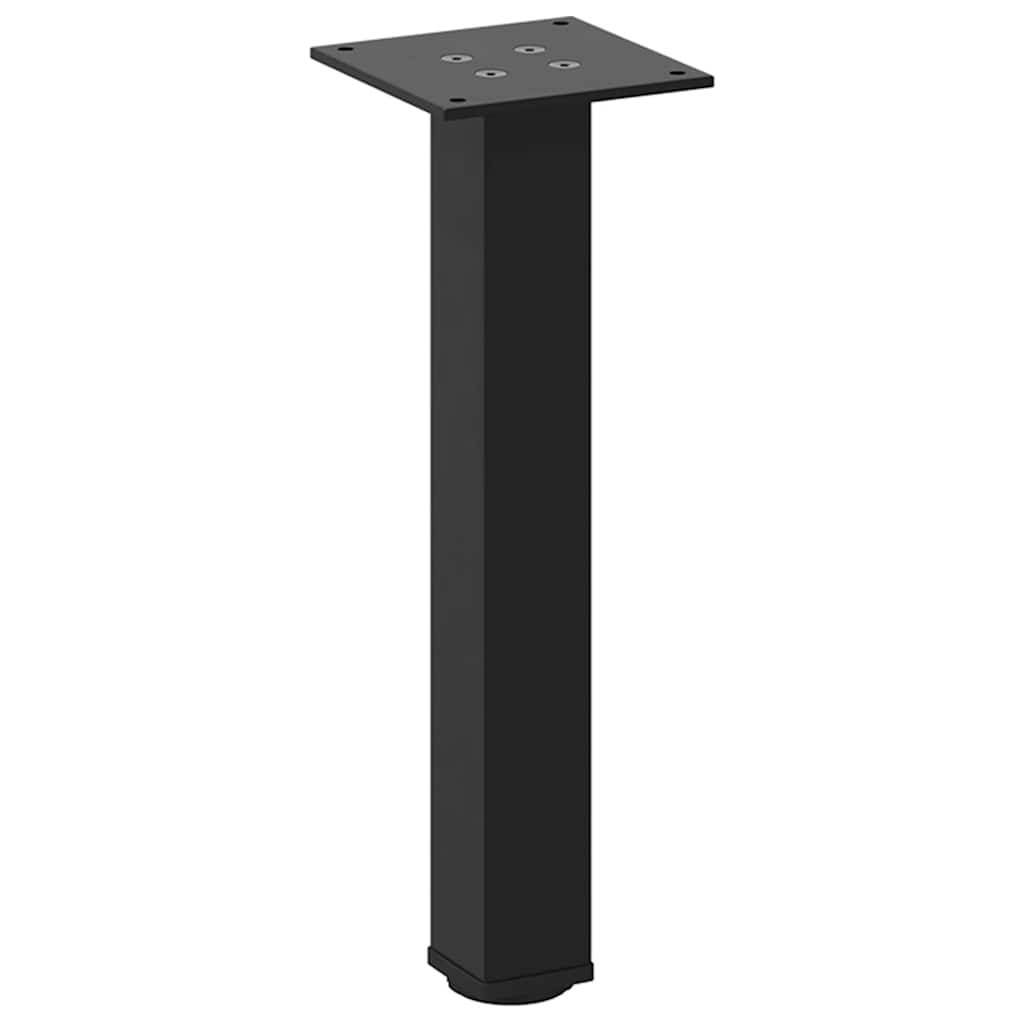 vidaXL Couchtischbeine 4 Stk. Schwarz 42-44 cm Stahl