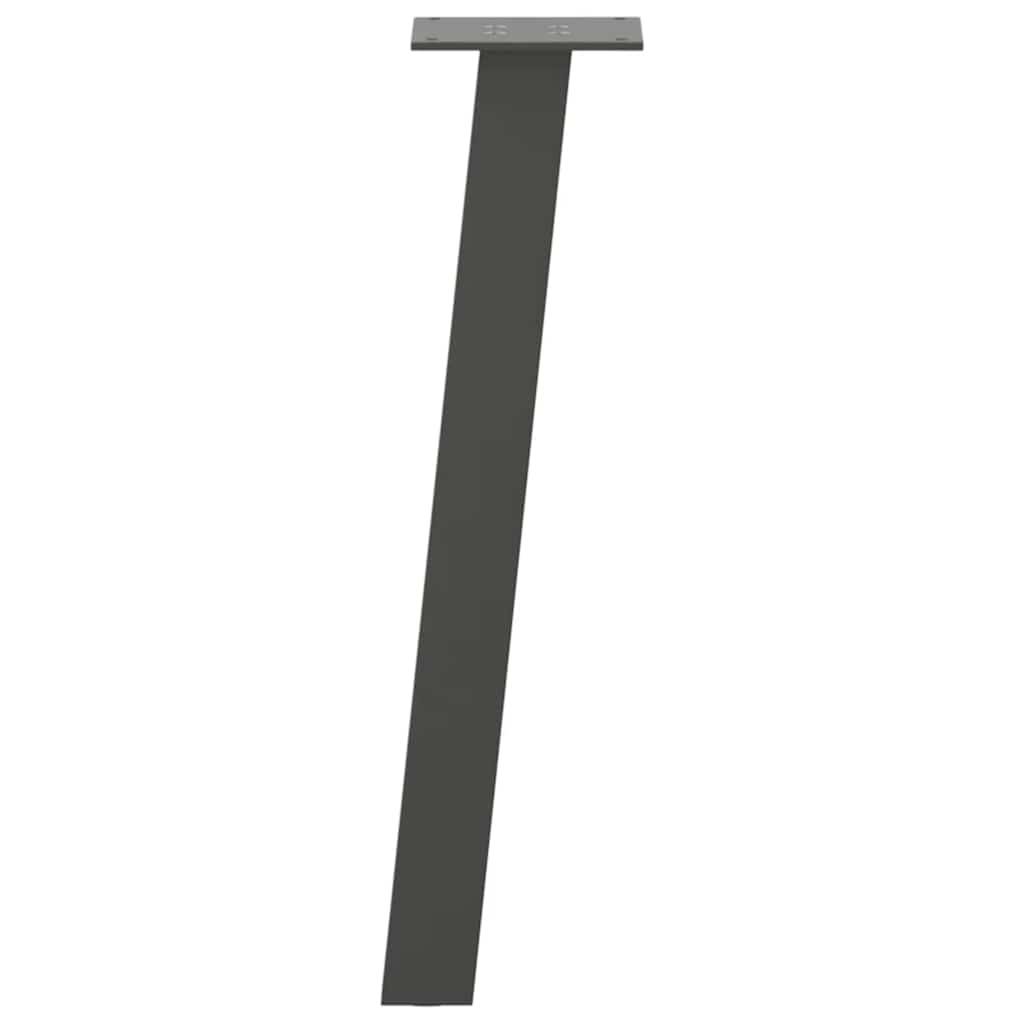 vidaXL Couchtischbeine 4 Stk. Anthrazit 30 cm Stahl