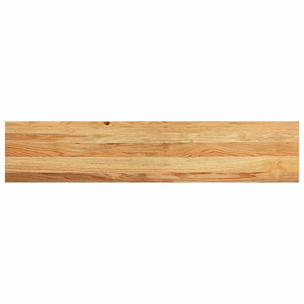 vidaXL Treppenstufen 16 Stk. Hellbraun 120x30x2 cm Massivholz Eiche