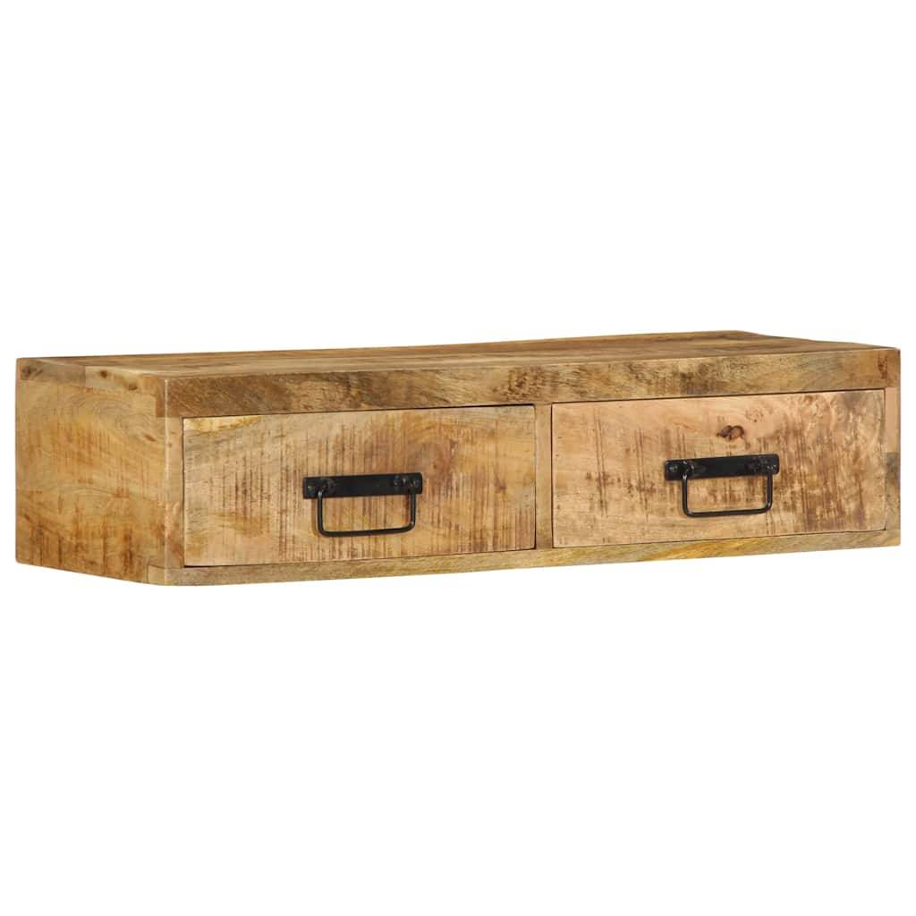 vidaXL TV-Wandschrank 80x30x19 cm Raues Mangoholz