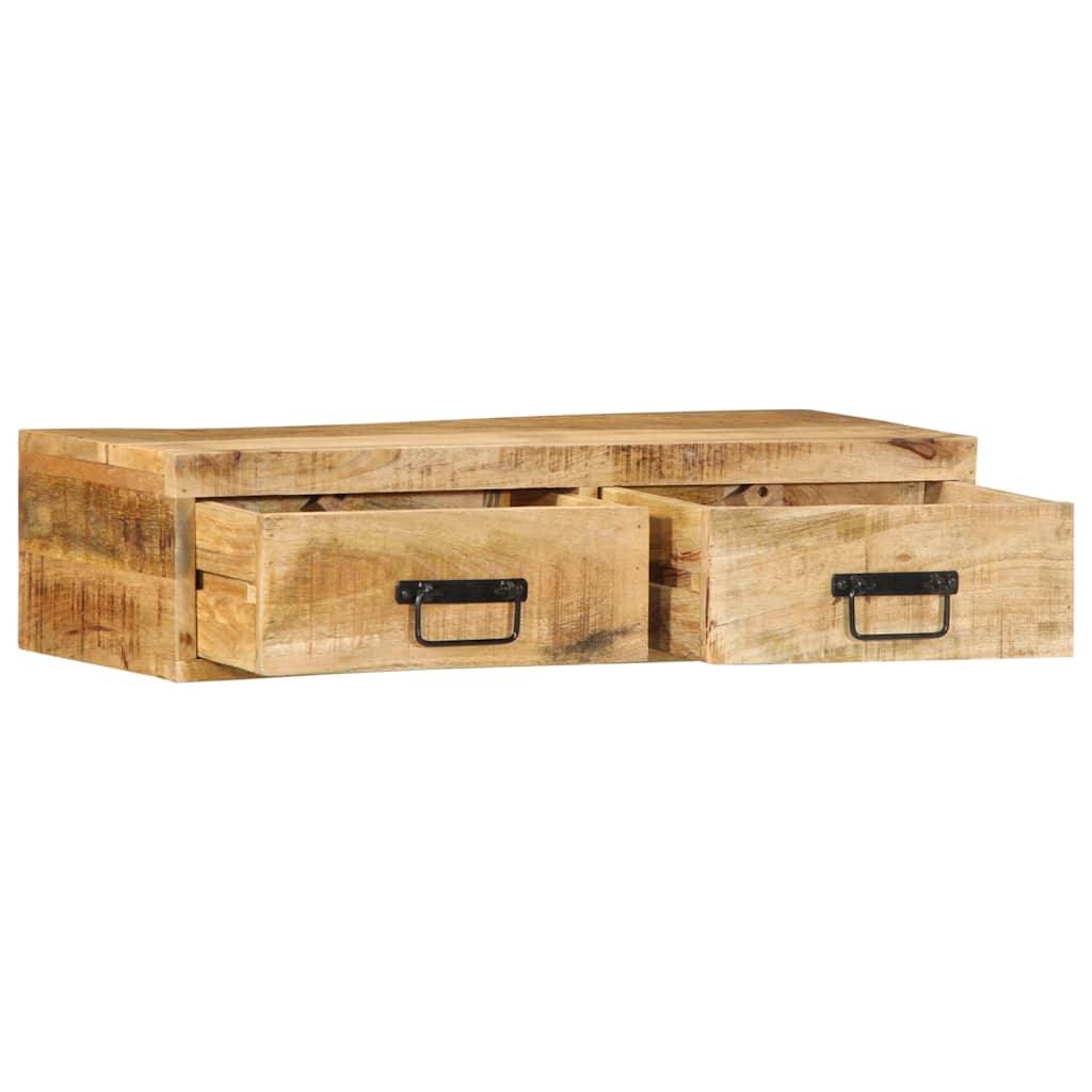 vidaXL TV-Wandschrank 80x30x19 cm Raues Mangoholz