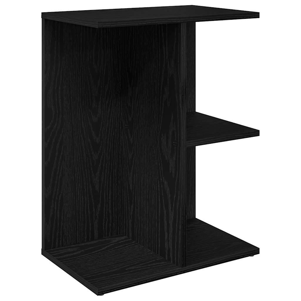 vidaXL Nachttisch Schwarz Eichen-Optik 46,5x29x61 cm Holzwerkstoff