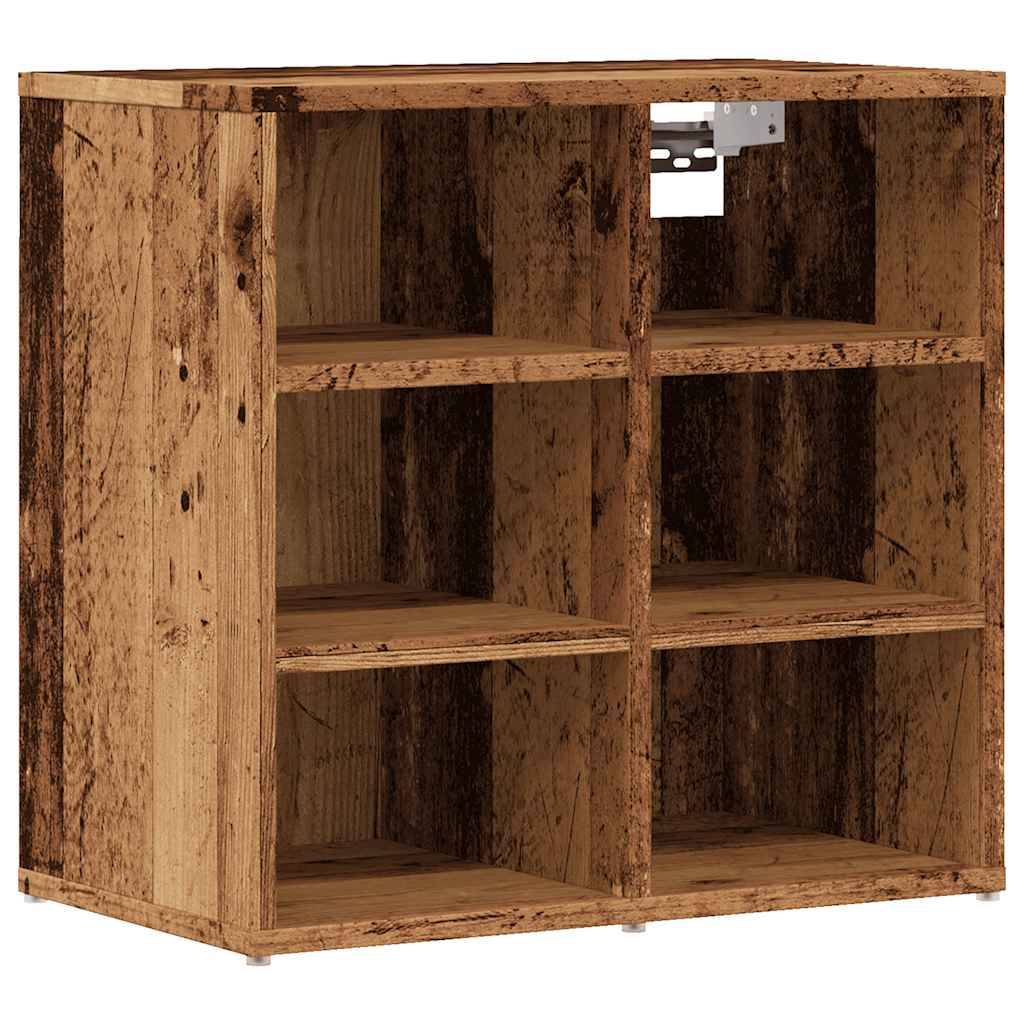 vidaXL Schuhschrank Altholz-Optik 52x30x50 cm