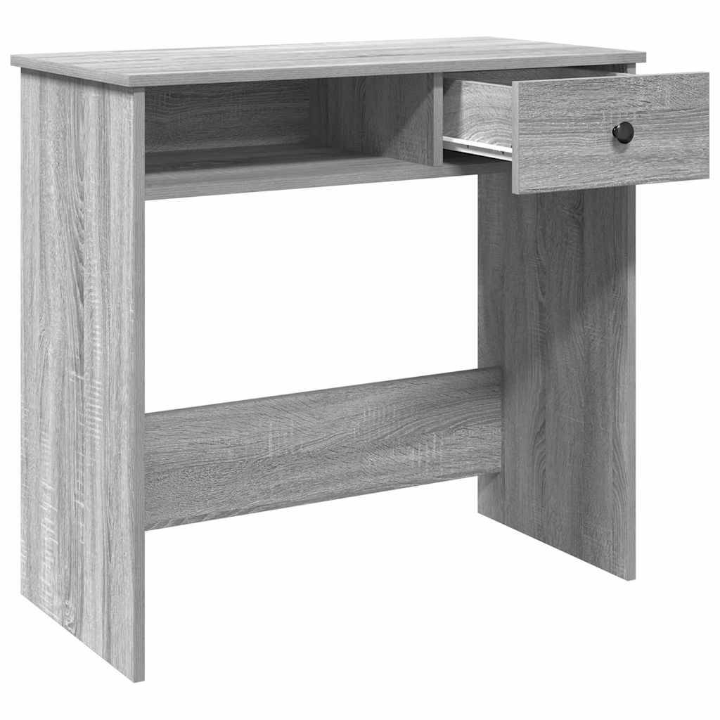 vidaXL Schreibtisch Grau Sonoma 80x40x75 cm Holzwerkstoff