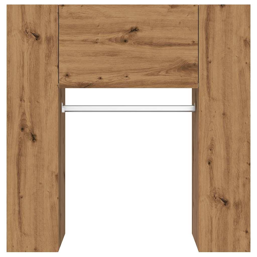 vidaXL Flurschrank Artisan-Eiche 97,5x37x99 cm Holzwerkstoff
