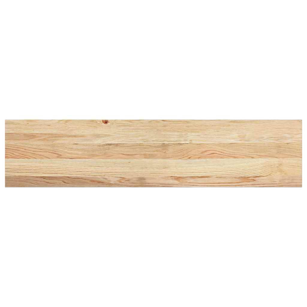 vidaXL Treppenstufen 2 Stk. Unbehandelt 110x25x2 cm Massivholz Eiche