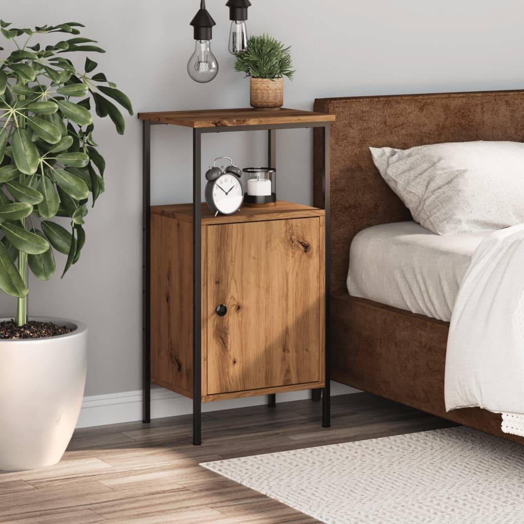 vidaXL Nachttisch Artisan-Eiche 41x31x80 cm Holzwerkstoff