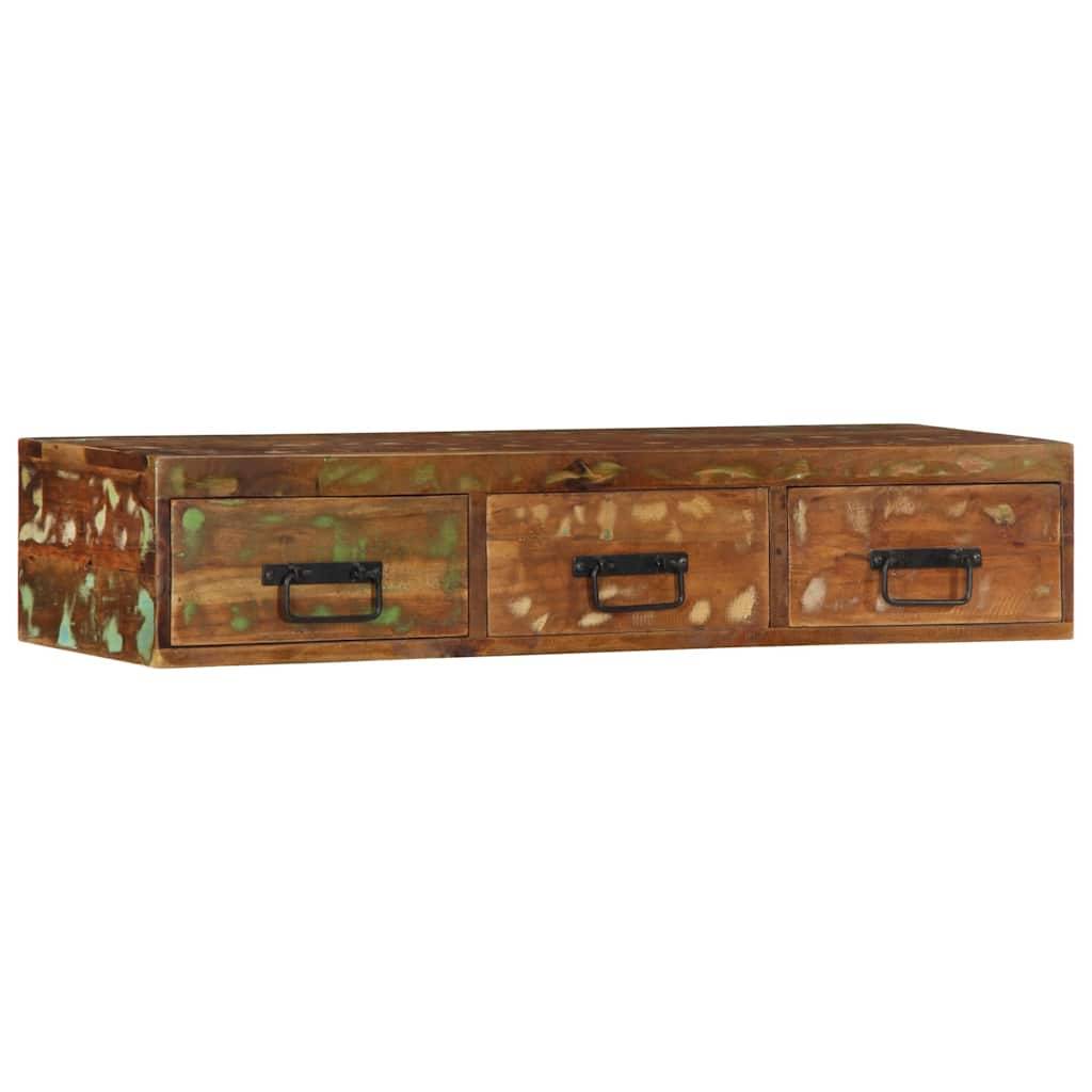 vidaXL TV-Wandschrank 100x30x19 cm Altholz Massiv