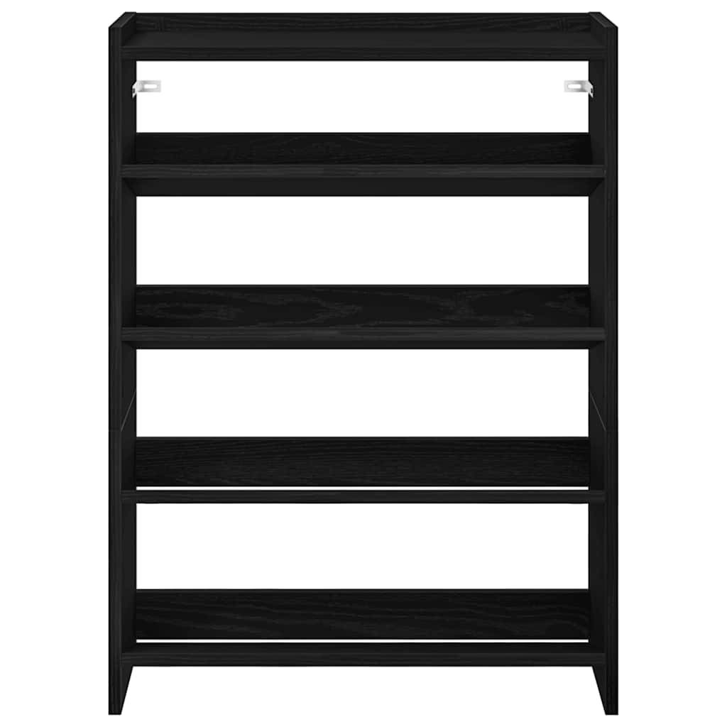 vidaXL Schuhregal Schwarz 60x25x81 cm Holzwerkstoff