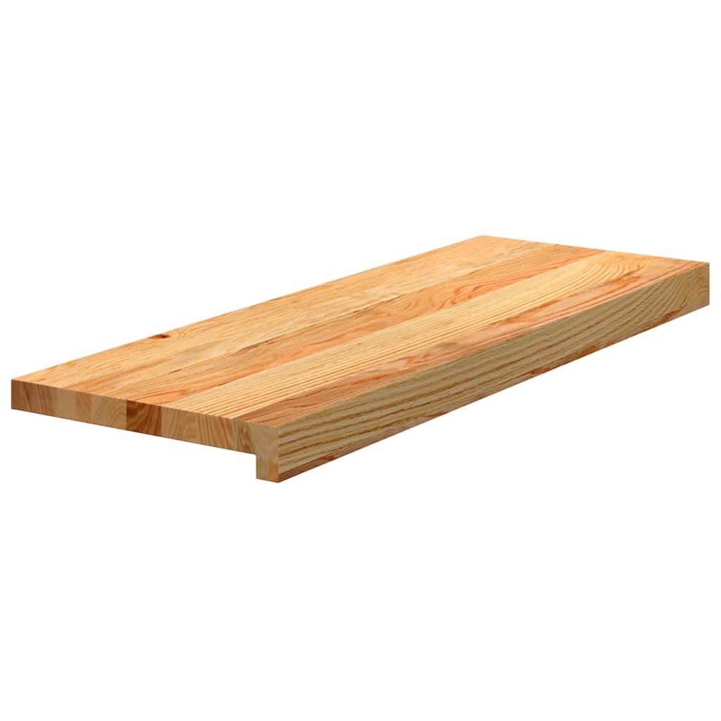 vidaXL Treppenstufen 12 Stk. Hellbraun 70x25x2 cm Massivholz Eiche