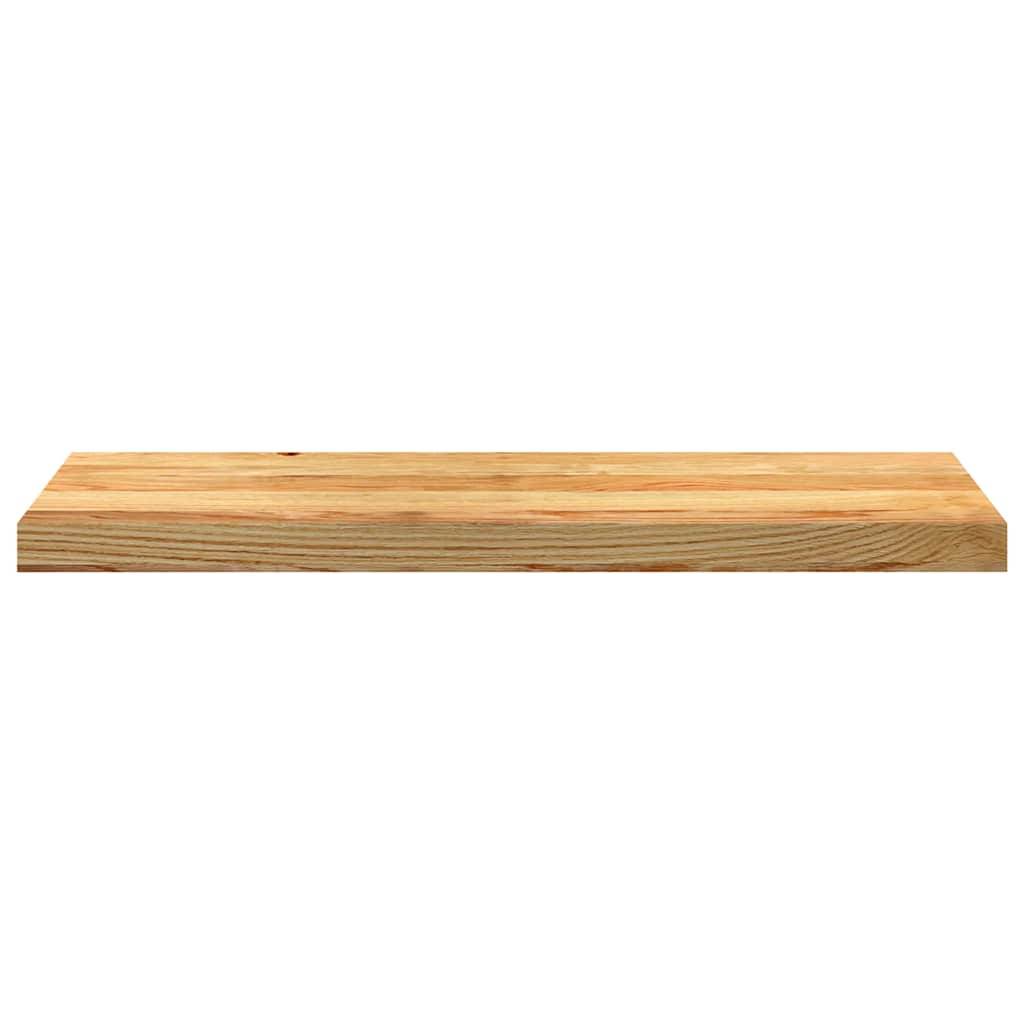 vidaXL Treppenstufen 2 Stk. Hellbraun 80x30x2 cm Massivholz Eiche