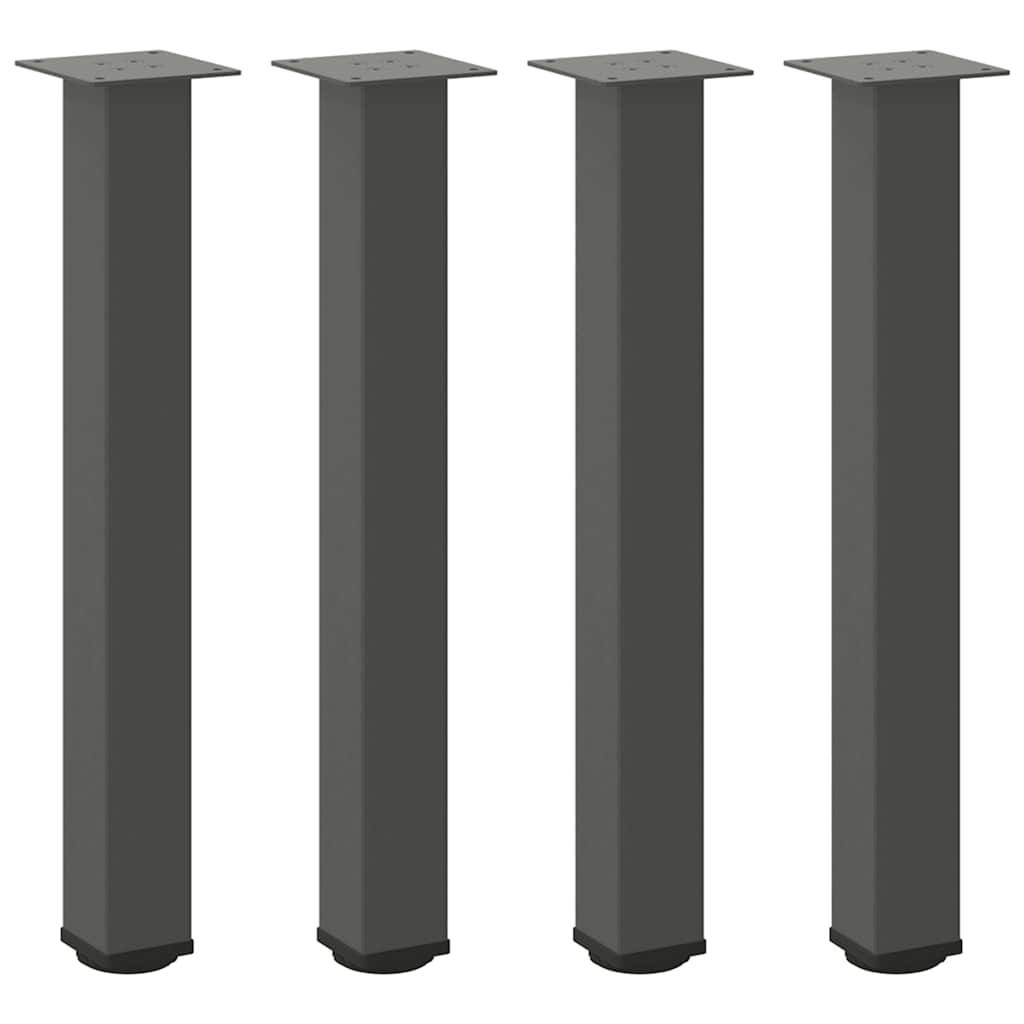 vidaXL Konsolentischbeine 4 Stk. Anthrazit 72-74 cm Stahl