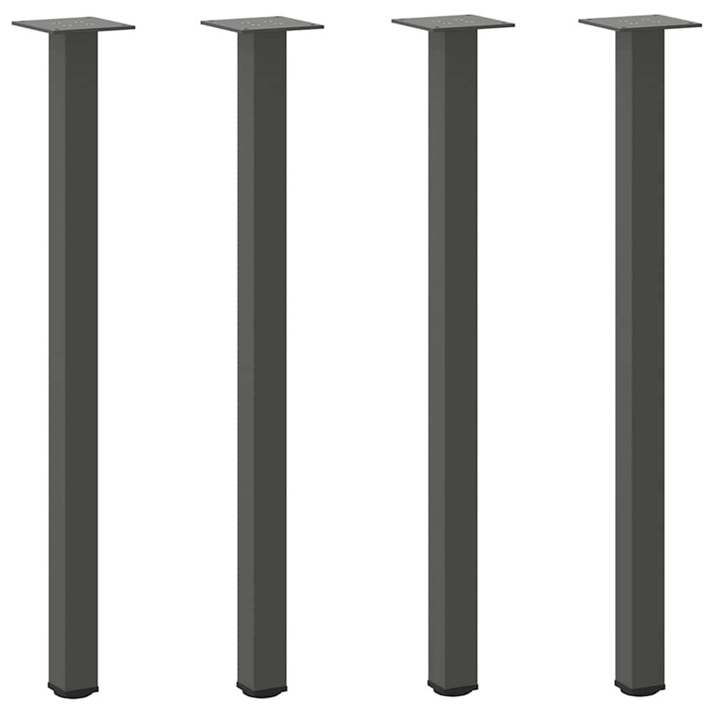 vidaXL Konsolentischbeine 4 Stk. Anthrazit 72-74 cm Stahl