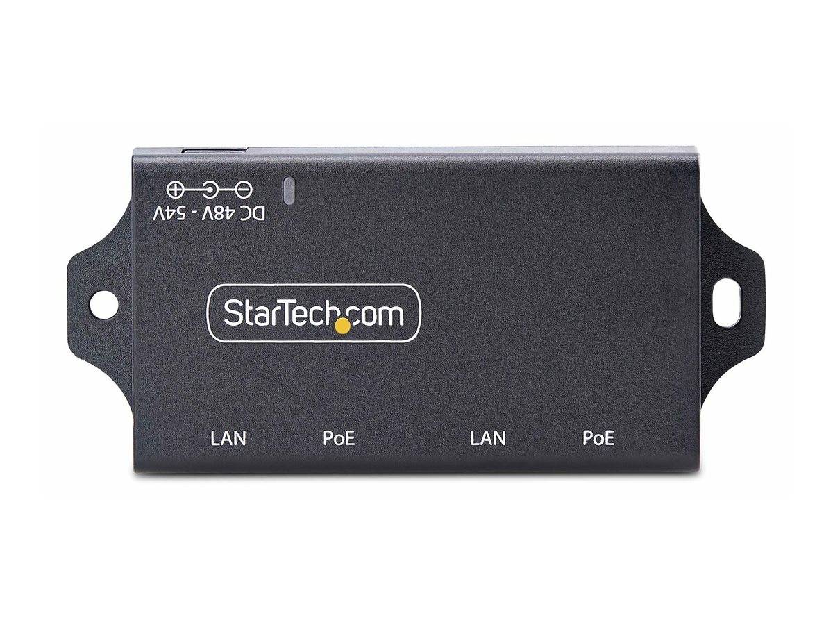 StarTech.com 2-Port Gigabit PoE+ Injector, PoE/PoE+ (802.3af/802.3at)