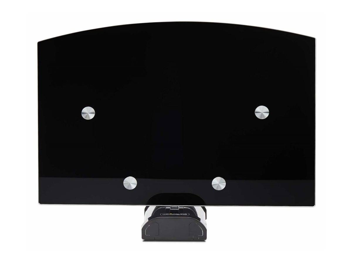 StarTech.com Floating Wall-Mounted AV Shelf, Adjustable Height Shelf For Under TV, Organize A/V Equipment On Black Tempe