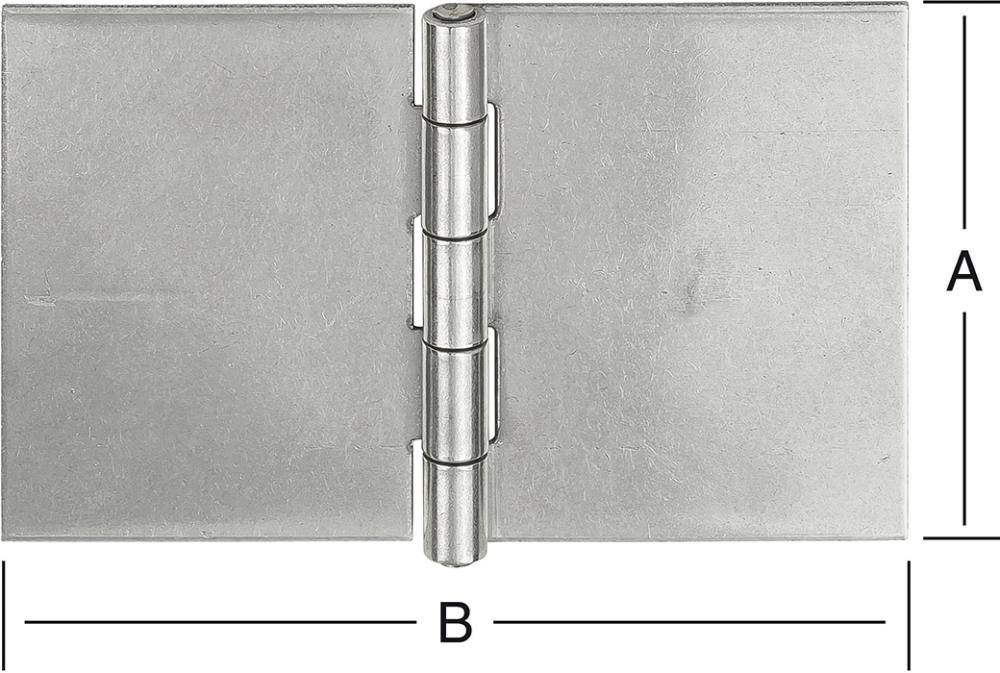 Ger.breit.Scharn. 60x90mmungeb, Edelstahl V2A - Artikel: 4003984020350