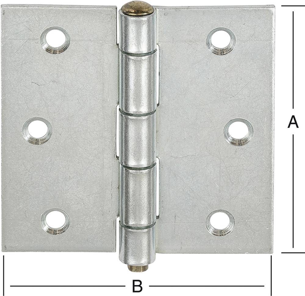 Scharniere käntig verz. 50x50mm Nr. 614050Z - Artikel: 4003984050326