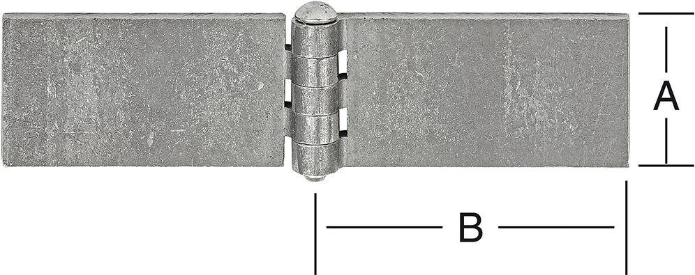 Wagentürscharn. 40x60mm ungeb.Eisen - Artikel: 4003984150071