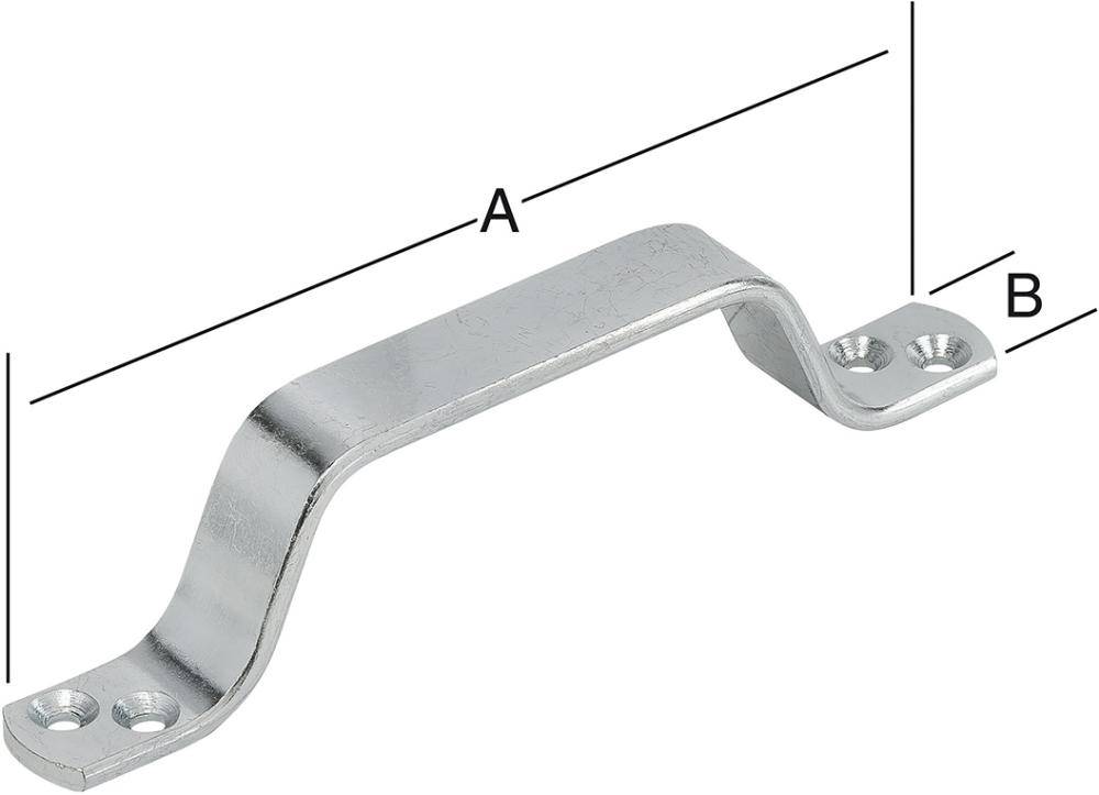 Handgriff 200X20 mm Edelstahl Rostfrei (V2A) - Artikel: 4003984180320