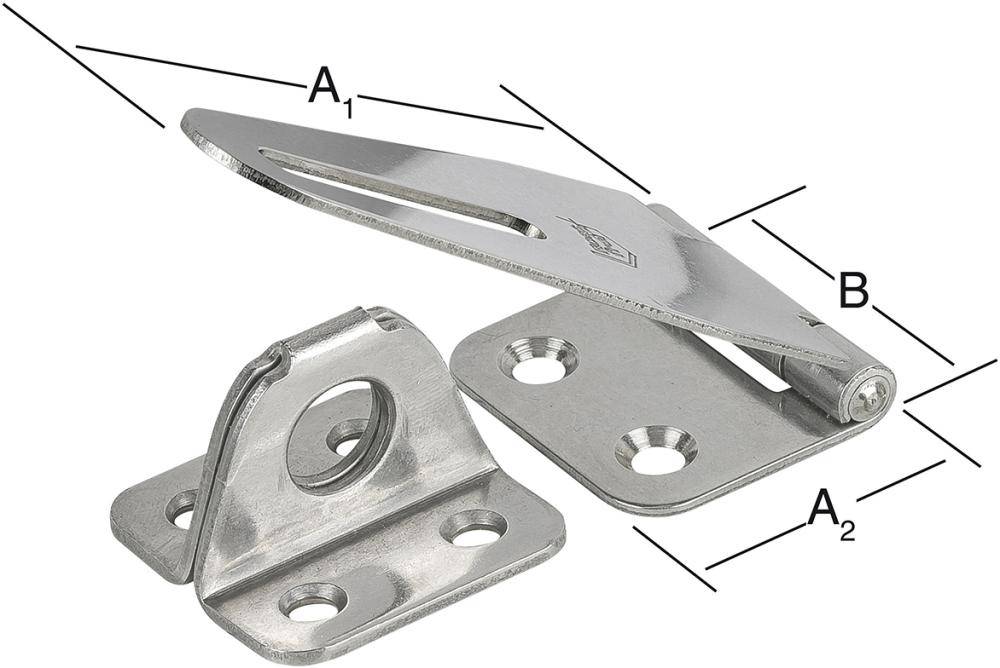 Sich.-Überfal 80X37mm Edelstahl, V2A - Artikel: 4003984180078