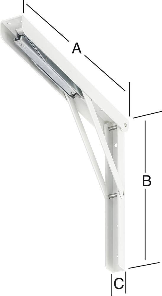 KLAPPTRAEGER MULTILINE 400 MM WEISS NR. 152400W - Artikel: 4003984280358