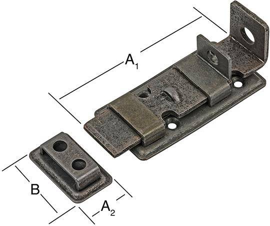 Sicherheitsriegel 120X48 ger.brün - Artikel: 4003984600453