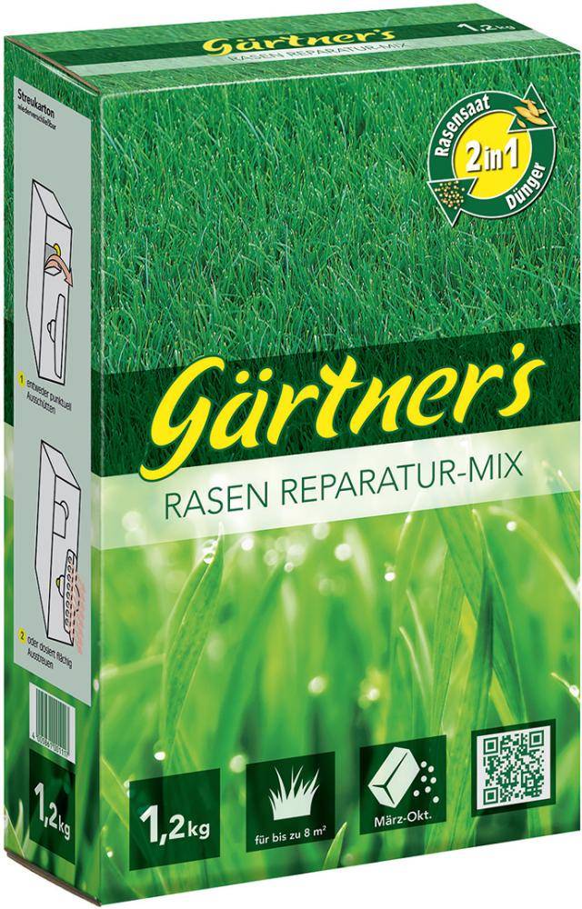 Rasen-Reparatur-Mix 1,2 kg Gärtners - Artikel: 4005861001117