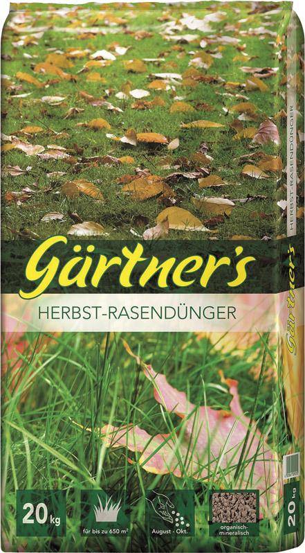 Herbst-Rasendünger 20kg Gärtners - Artikel: 4005861009250