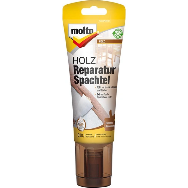 MOLTO Holz-Reparatur- Spachtel 330 g Tube - Artikel: 4007591703682 MOLTO Holz-Reparatur- Spachtel 330 g Tube - Artikel: 4007591703682