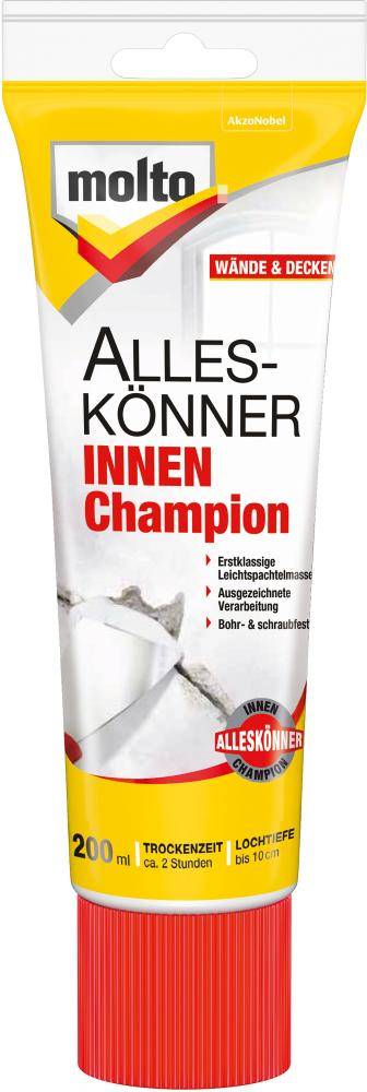 Fertigspachtel 200 ml Champion lleskoenner innen molto - Artikel: 4007591724496