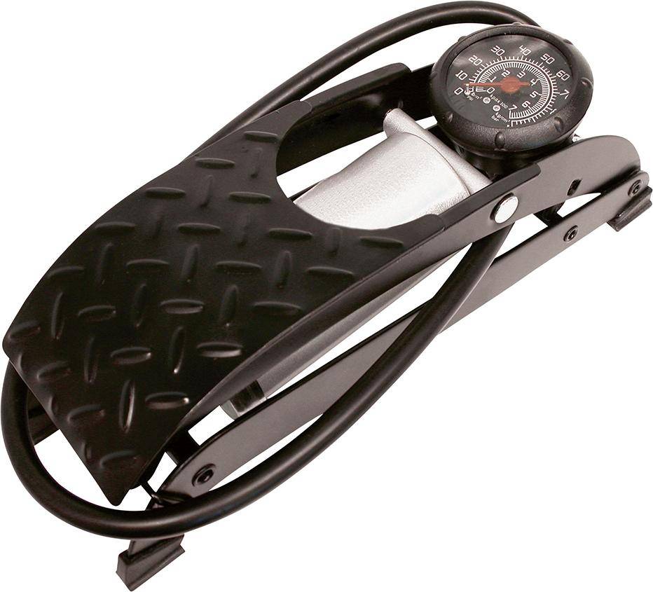 Fußluftpumpe Premium Einzylinder Schlauch 60cm