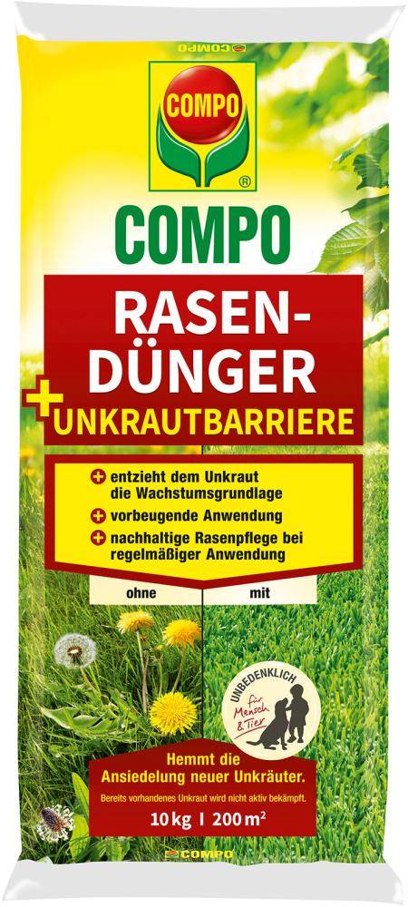 Rasendünger + Unkrautbarriere 10kg Beutel - Artikel: 4008398246143