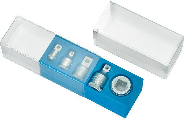 Vergrößerungsstück-/ Reduzierstück-Satz 1/4" -3/4" 5-teilig Gedore - Artikel: 4010886840221