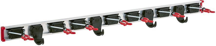 Gerätehalterschiene 1,00m7 Halter + 4 Haken - Artikel: 4020658003006
