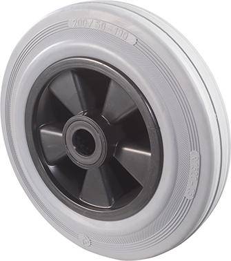 Gummirad 160mm B46.160 grau,Radkörper Kst.,RL - Artikel: 4021885057442