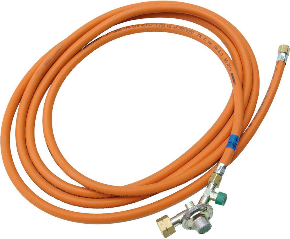 Hochdruckschlauch 5m mit Regler + SBS - Artikel: 4030956017445