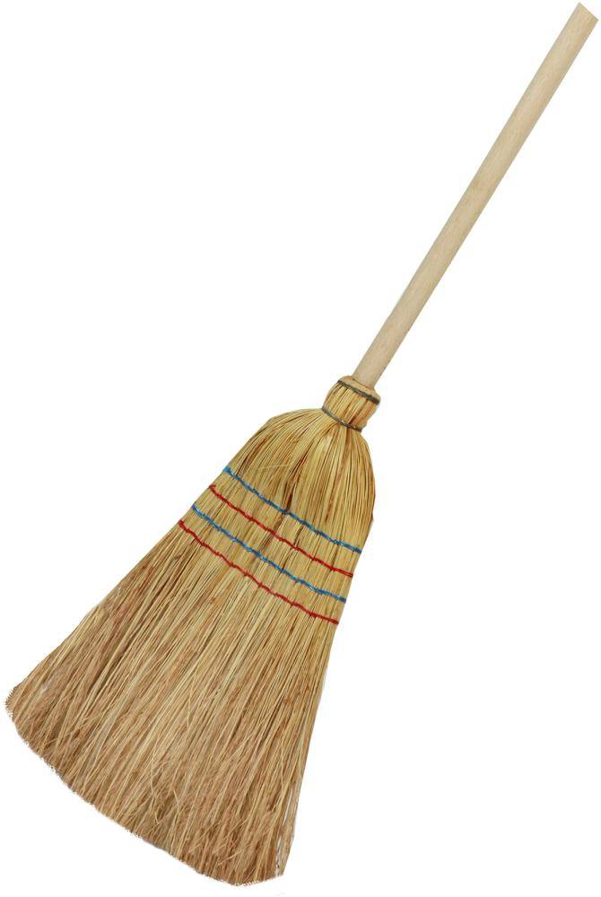 Reisstrohbesen 4-Naht mit Stiel 135 cm Floraworld - Artikel: 4047883001508