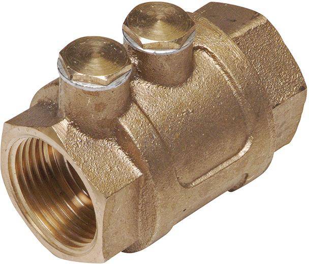 Rückschlagventil 1 1/4Z IG Messing mit doppelter Entlüftung Floraworld - Artikel: 4047883018155