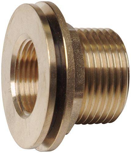 Regentonnenanschluss IG 3/4Z x AG 1Z Messing Floraworld - Artikel: 4047883019107