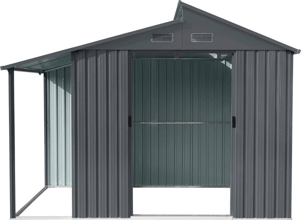 Gerätehaus Skylight mit Anbau, anthrazit 300 x 173 x 225 cm Beschaffungsartikel - Artikel: 4047883035053