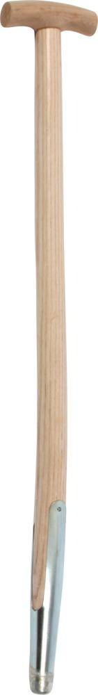 Spatengabelstiel Esche 850/36 mm m.Schienenzwinge/Kappe - Artikel: 4047883091547