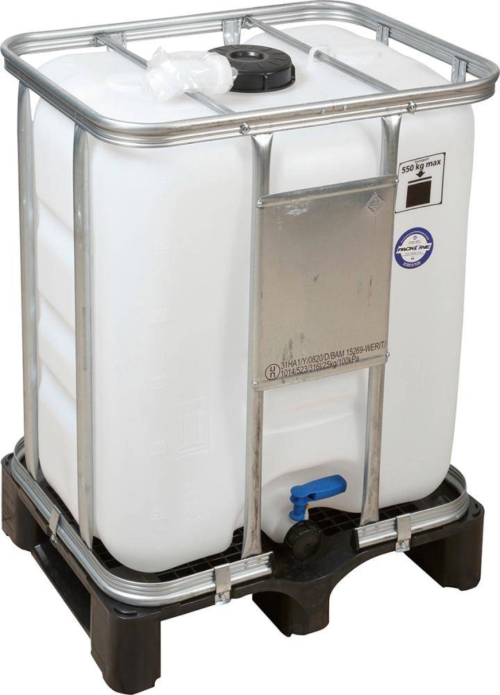 Wassertank IBC Tank COMPACTLine 300 l UN auf Kunststoff-Palette Beschaffungsartikel - Artikel: 4047883116653