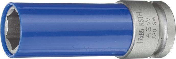 Kraft- Steckschlüsseleinsatz mitKunststoff-Hülse 1/2" 17x85mm ASW - Artikel: 4050623707325