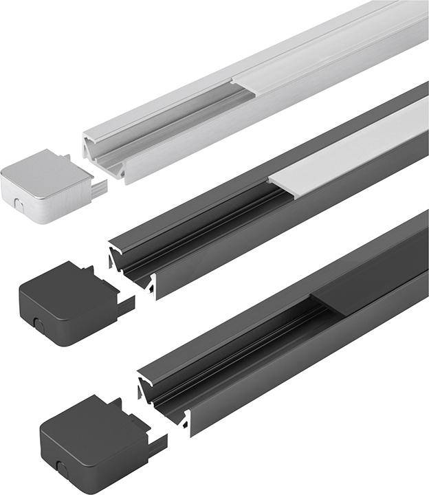 ChannelLine G1 black,opalL3m Alu-+ Abdeckprofil - Artikel: 4250985911365